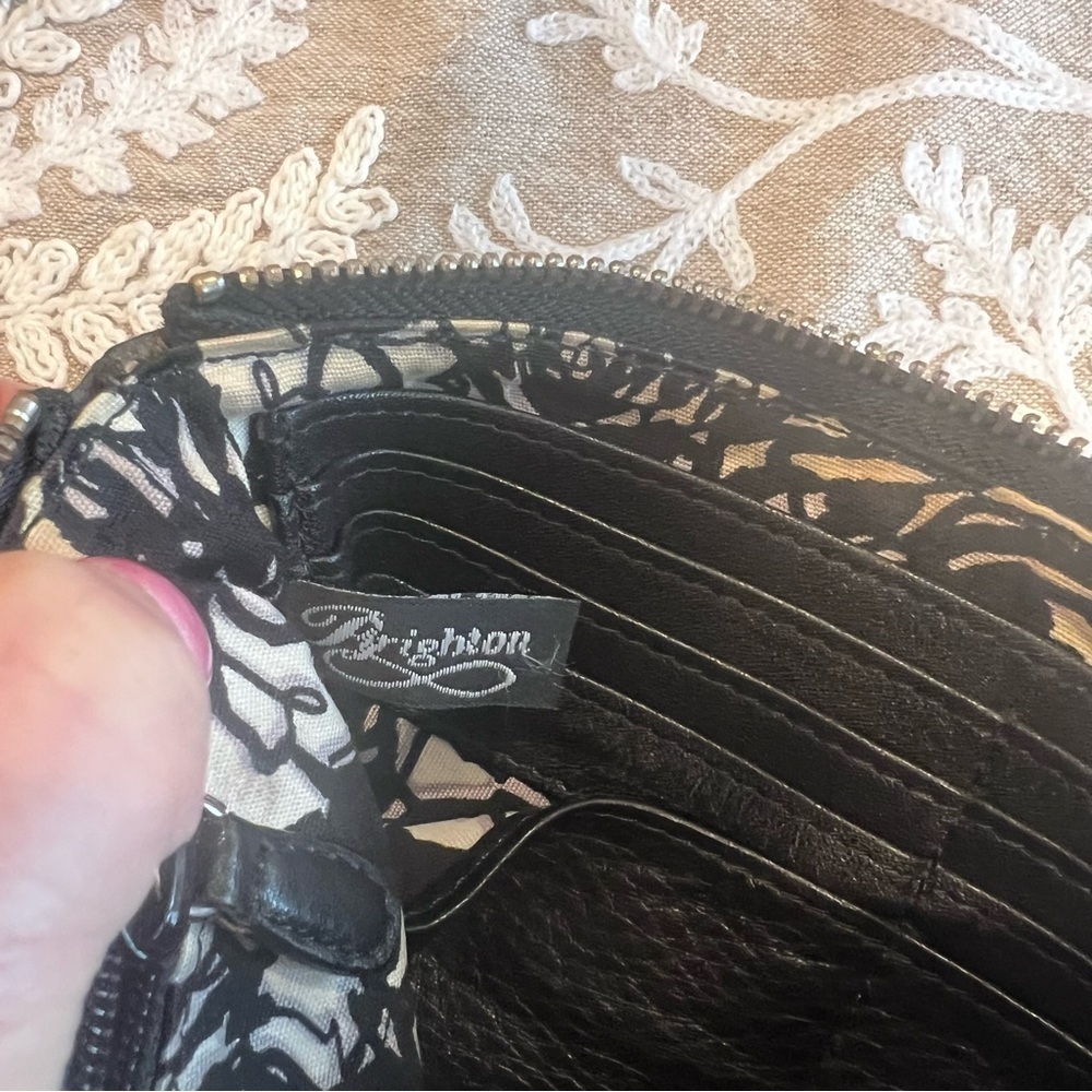 Brighton Elegant Black Crocodile-Embossed Bag - Clutch or Crossbody - Picture 7 of 7